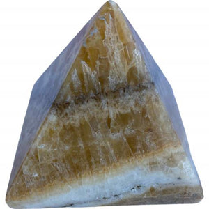 ZenN- Crystal & Gemstone Orange Calcite Gemstone Pyramid Orange