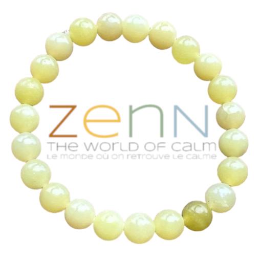 ZenN- Crystal & Gemstone Lemon Quartz Stone Bracelet Enhance Positivity Improve Focus & Boost Energy 8Mm New Hang Tag Packaging