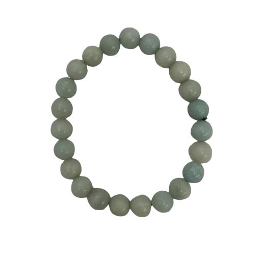 ZenN- Crystal & Gemstone Amazonite Blue Bracelet Helps To Release Fear Of Judgment And Embracing Inner Freedom. 8Mm Box Packaging