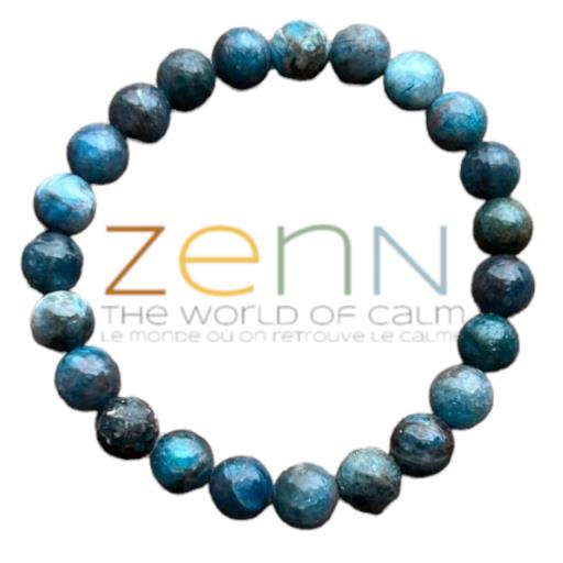 ZenN- Crystal & Gemstone Apatite Stone Bracelet For Increasing Motivation & Clear Away Confusion 8Mm New Hang Tag Packaging