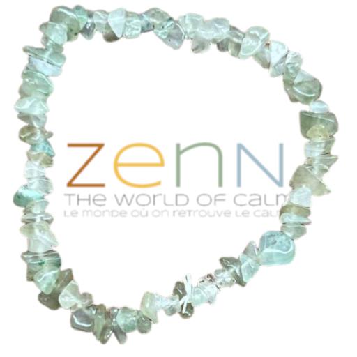 ZenN- Crystal & Gemstone Green Aventurine Stone Chip Bracelet Attracts Money & Prosperity Brings Leadership And Prosperity 8Mm New Hang Tag Packaging