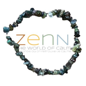 ZenN- Crystal & Gemstone Moldavite Stone Chip Bracelet Facilitates The Opening Of The Chakras And Helps To Balance Different Functions Of The Body 8Mm New Hang Tag Packaging