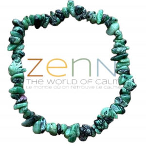 ZenN- Crystal & Gemstone Ruby Zyosite Stone Chip Bracelet Is Used For Spiritual Awakening And Healing 8Mm New Hang Tag Packaging