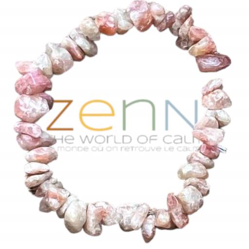 ZenN- Crystal & Gemstone Sunstone Stone Chip Bracelet Inspires Freedom Romance Originality And Independence 8Mm New Hang Tag Packaging