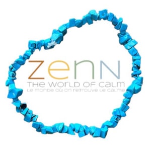 ZenN- Crystal & Gemstone Turquoise Stone Chip (Synthetic) Bracelet Is Used For Protection & Spiritual Purposes And Brings Good Luck 8Mm New Hang Tag Packaging