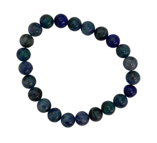 ZenN- Crystal & Gemstone Azurite Bracelet Is A Protective Stone Support The Flow Of Energy And Promotes Overall Well-Being 8Mm Box Packaging