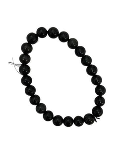 ZenN- Crystal & Gemstone Black Obsidian Bracelet Helps Anchor Yourself Promoting A Sense Of Stability And Inner Strength 8Mm Box Packaging