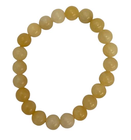 ZenN- Crystal & Gemstone Yellow Calcite Bracelet Is Thought To Stimulate Creativity And Enhances Ability To Develop Innovative Ideas 8Mm Box Packaging