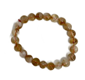 ZenN- Crystal & Gemstone Citrine Natural 8Mm Bracelet 