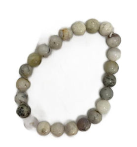 ZenN- Crystal & Gemstone Dendritic Opal 8Mm Bracelet 