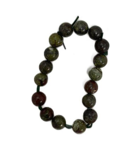 ZenN- Crystal & Gemstone Dragon/African Bloodstone 8Mm Bracelet 