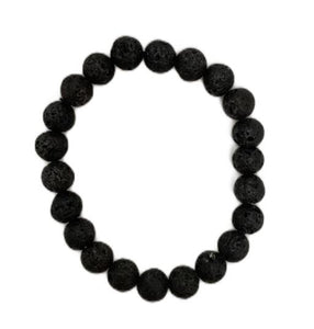 ZenN- Crystal & Gemstone Lava Bracelet Bring Focus For Communication And Calms For Controlling Anger And Stress 8Mm Box Packaging