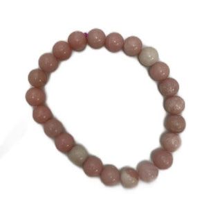 ZenN- Crystal & Gemstone Pink Opal Stone Bracelet Is A Stone Of Love & Gentleness And Cures Stress & Anxiety 8Mm Box Packaging