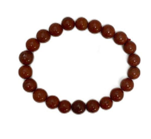 ZenN- Crystal & Gemstone Red Jasper A 8Mm Bracelet 