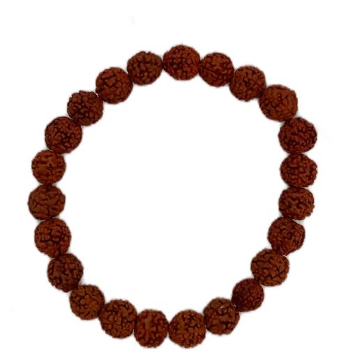 ZenN- Crystal & Gemstone Rudraksha (Synthetic) Bracelet Strengthens Personal Aura & Balances Chakra And Prevents From Evil Eye 8Mm Box Packaging