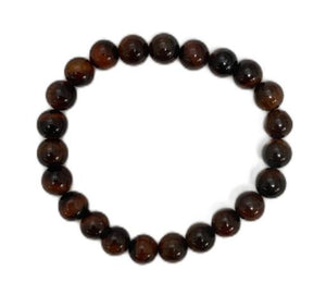 ZenN- Crystal & Gemstone Tiger Eye Red Bracelet Boost Confidence And Motivation And Thus Enhances Focus 8Mm New Hang Tag Packaging