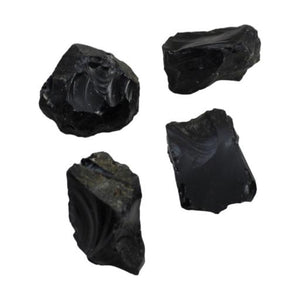 ZenN- Crystal & Gemstone Black Obsidian Rough Stone 500G Per Bag 