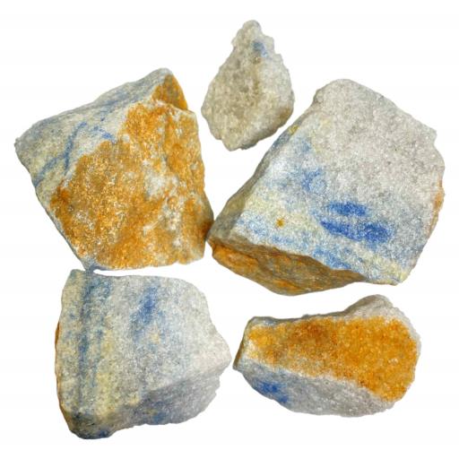 ZenN- Crystal & Gemstone K2 Jasper Rough Stones 500G White Blue Yellow