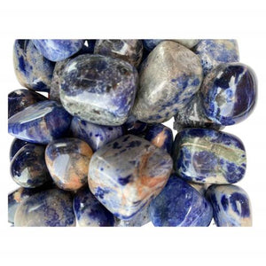 ZenN- Crystal & Gemstone Sodalite Tumbled Stones 500G / 1.10 Lb Per Bag Red Green