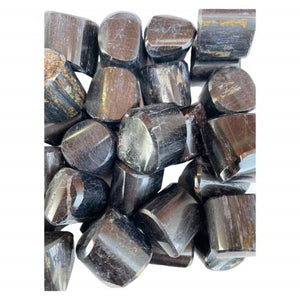 ZenN- Crystal & Gemstone Black Tourmaline Tumbled Stones 500G / 1.10 Lb Per Bag Black