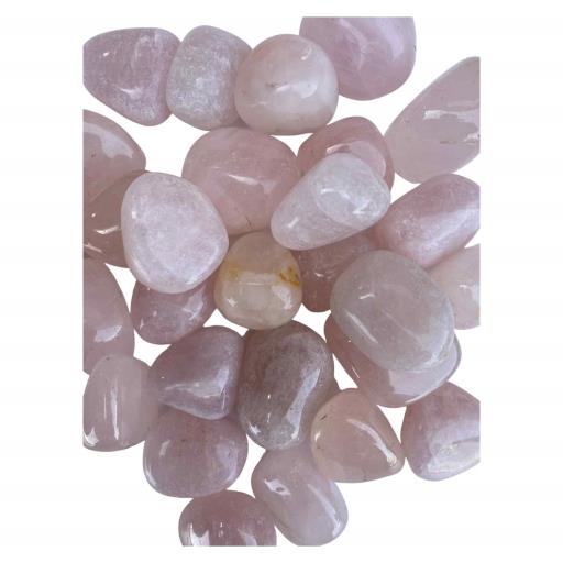 ZenN- Crystal & Gemstone Rose Quartz Tumbled Stone 500G / 1.10 Lb Per Bag Rose Pink