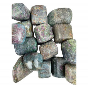 ZenN- Crystal & Gemstone Ruby Kyanite Tumbled Stones 500G / 1.10 Lb Per Bag Black Blue Purple White