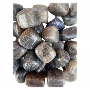 ZenN- Crystal & Gemstone Ruby Matrix Tumbled Stones 500G / 1.10 Lb Per Bag Black White