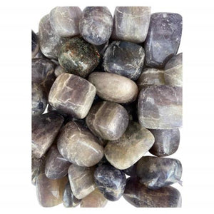 ZenN- Crystal & Gemstone Lolite Tumbled Stones 500G / 1.10 Lb Per Bag Purple Gray Blue White