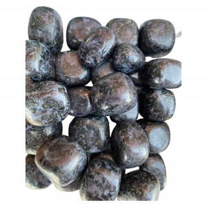 ZenN- Crystal & Gemstone Indigo Gabbro Tumbled Stones 500G / 1.10 Lb Per Bag Purple Black