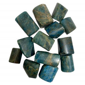 ZenN- Crystal & Gemstone Apatite Blue Tumbled Stones 500G / 1.10 Lb Per Bag Blue Brown Yellow