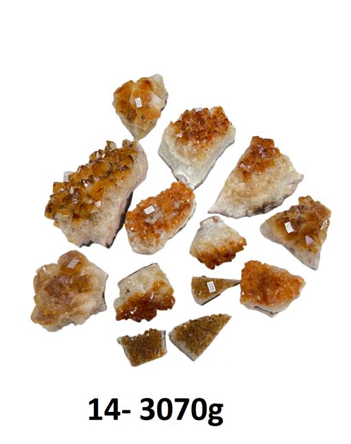 ZenN- Crystal & Gemstone Citrine Cluster Extra Quality Item Weight: 3.07Kg - 3070G The Weight Is For Set