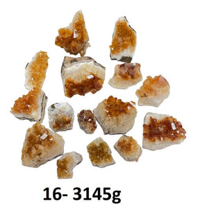 ZenN- Crystal & Gemstone Citrine Cluster Extra Quality Item Weight: 3.145Kg - 3145G The Weight Is For Set