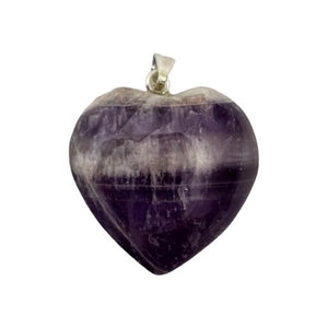 ZenN- Crystal & Gemstone Amethyst Heart Shape Pendant 