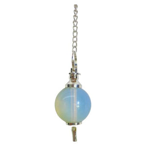 ZenN- Crystal & Gemstone Opalite Gemstone Pendulum Sky Blue Yellow White