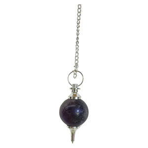 ZenN- Crystal & Gemstone Amethyst Gemstone Pendulum Purple