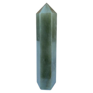 ZenN- Crystal & Gemstone Green Aventurine Obelisk / Scepter Point Green