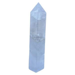 ZenN- Crystal & Gemstone Clear Quartz Obelisk / Scepter Point White