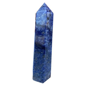 ZenN- Crystal & Gemstone Sodalite Obelisk / Scepter Point Blue Black Purple White