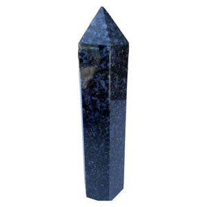 ZenN- Crystal & Gemstone Indigo Gabro Obelisk / Scepter Point Black Dark Blue