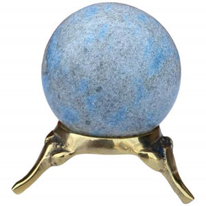 ZenN- Crystal & Gemstone K2 Jasper Sphere Approx. 200G Display Stand Is Not Included Blue Gray