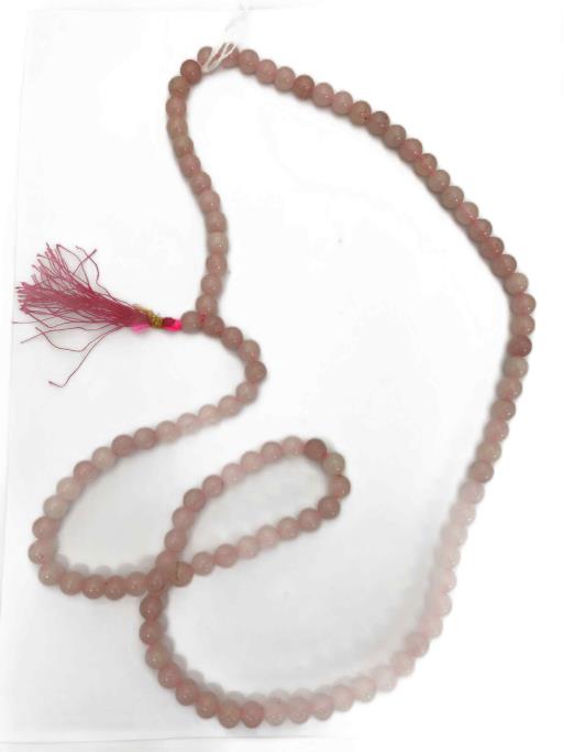 ZenN- Crystal & Gemstone Rose Quartz Jap Mala 8 Mm 