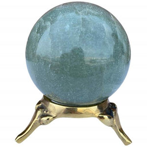 ZenN- Crystal & Gemstone Green Aventurine Sphere Approx. 200G Display Stand Is Not Included Green