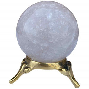 ZenN- Crystal & Gemstone Clear Quartz Sphere Approx. 200G Display Stand Is Not Included Smoky White