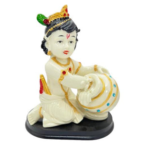 ZenN Baby Krishna Statue White 