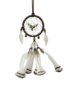 ZenN Circular Dream Catcher With Little Moose BrownWhite