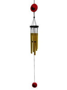 ZenN Yin And Yang Wind Chime RedGoldBlack