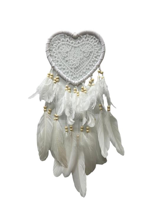 ZenN Heart Shape Dream Catcher White