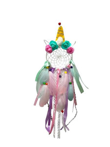 ZenN Unicorn Dream Catcher PinkPurpleGreenWhiteYellow