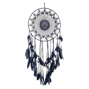 ZenN Circular Dream Catcher Multi Petal Flower Black