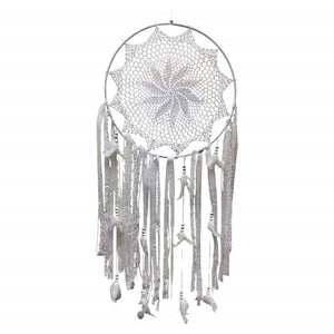 ZenN Circular Dream Catcher Eight Petal Flower White